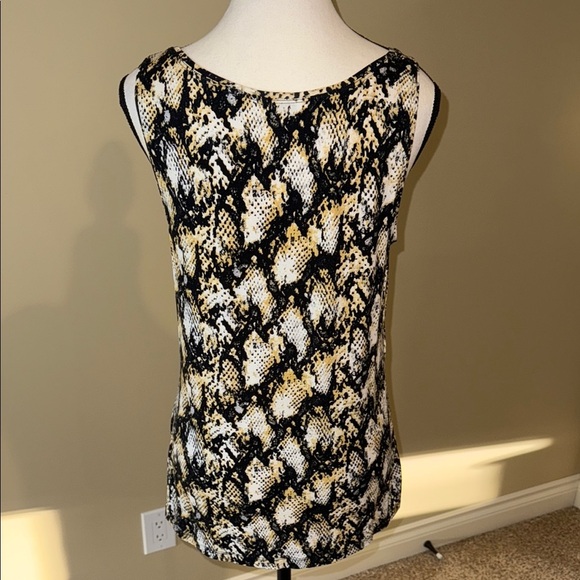 Reitmans Tank Top Black Yellow White Classy Women’s Size M - Picture 4 of 9